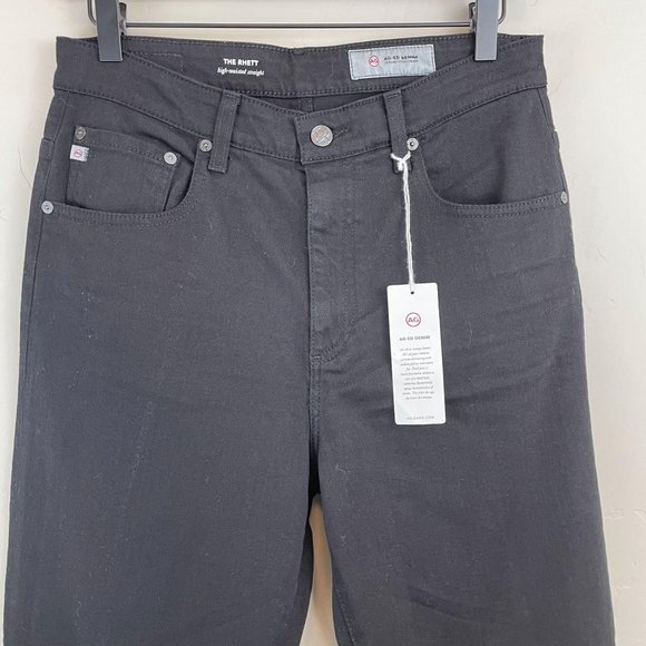 AG black Rhett high waisted straight crop jeans 30 - Picture 5 of 14